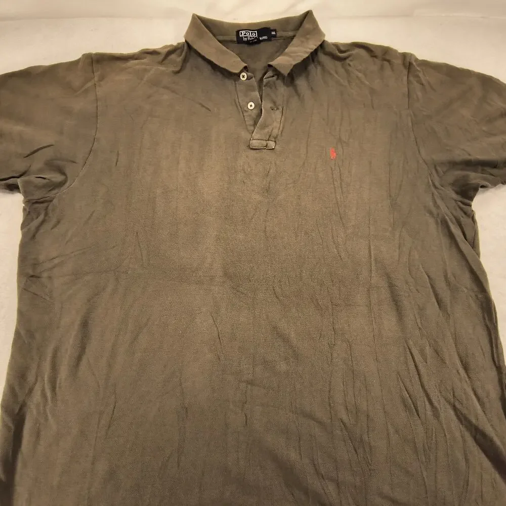 Polo by Ralph Lauren Short Sleeve Collared Polo Shirt Mens Size 2XL Olive Green